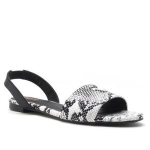 Snakeskin Print Sandals